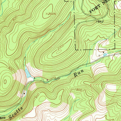 United States Geological Survey Fort Necessity, PA (1964, 24000-Scale) digital map