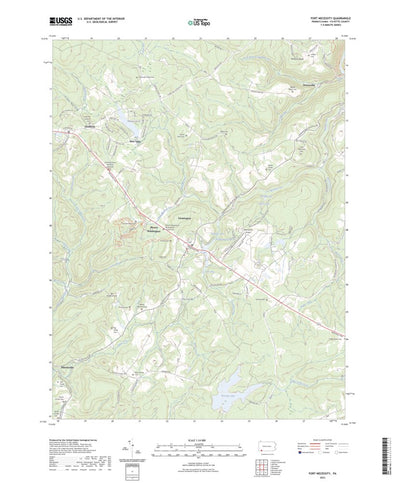 United States Geological Survey Fort Necessity, PA (2023, 24000-Scale) digital map