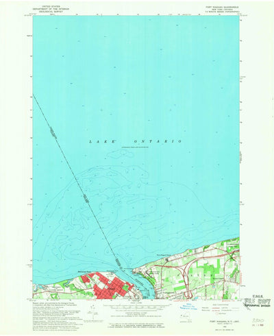 United States Geological Survey Fort Niagara, NY (1965, 24000-Scale) digital map