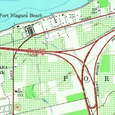 United States Geological Survey Fort Niagara, NY (1965, 24000-Scale) digital map