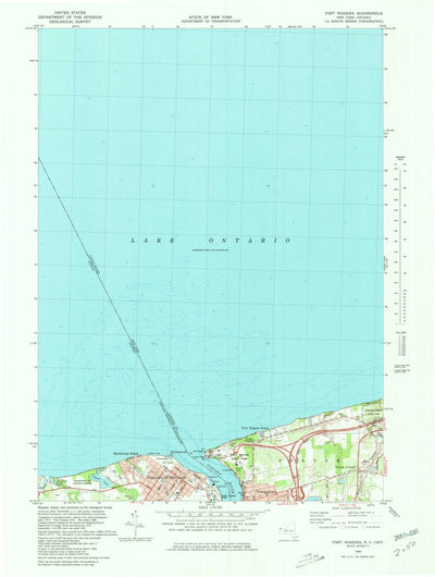 United States Geological Survey Fort Niagara, NY (1980, 25000-Scale) digital map