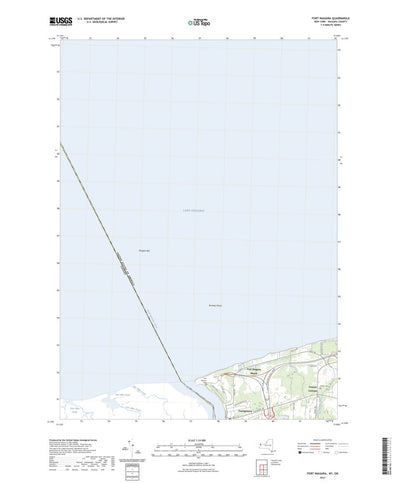 United States Geological Survey Fort Niagara, NY (2023, 24000-Scale) digital map