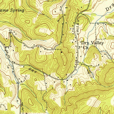 United States Geological Survey Fort Oglethorpe, GA-TN (1942, 24000-Scale) digital map