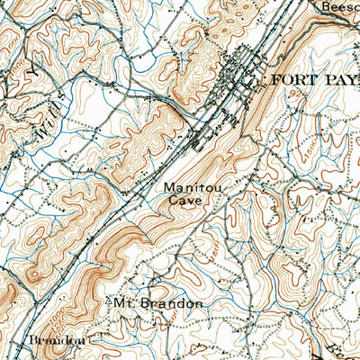 United States Geological Survey Fort Payne, AL-GA (1898, 125000-Scale) digital map