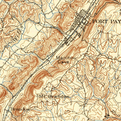 United States Geological Survey Fort Payne, AL-GA (1900, 125000-Scale) digital map