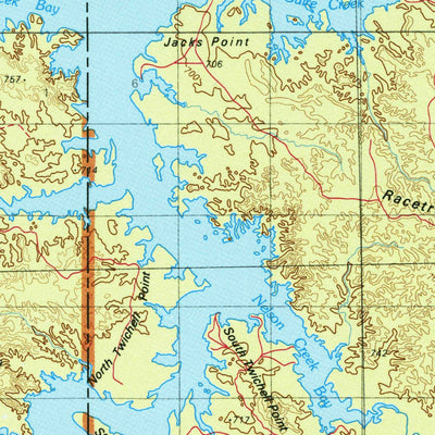 United States Geological Survey Fort Peck Lake East, MT (1978, 100000-Scale) digital map