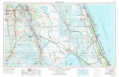 United States Geological Survey Fort Pierce, FL (1956, 250000-Scale) digital map
