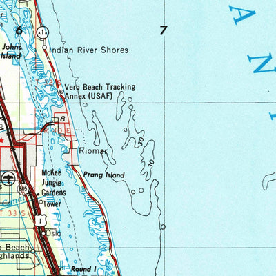 United States Geological Survey Fort Pierce, FL (1956, 250000-Scale) digital map