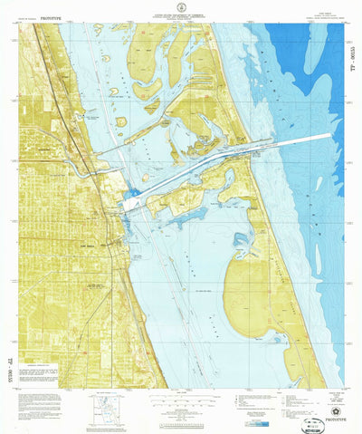 United States Geological Survey Fort Pierce, FL (1972, 10000-Scale) digital map
