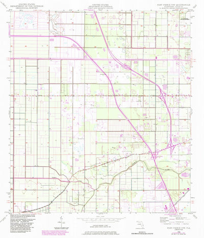 United States Geological Survey Fort Pierce NW, FL (1949, 24000-Scale) digital map