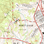 United States Geological Survey Fort Polk, LA (1954, 24000-Scale) digital map