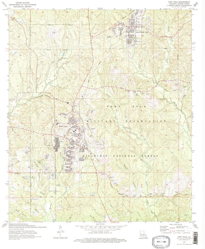 United States Geological Survey Fort Polk, LA (1974, 24000-Scale) digital map