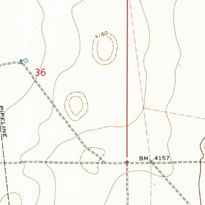 United States Geological Survey Fort Ranch, NM (1973, 24000-Scale) digital map