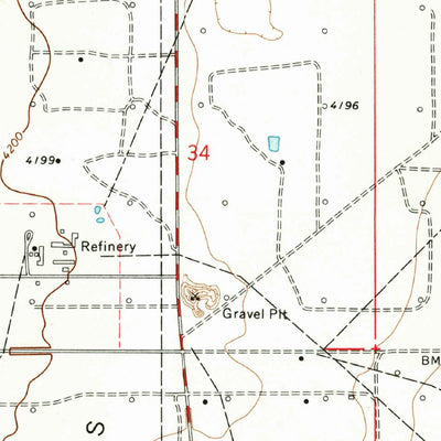 United States Geological Survey Fort Ranch, NM (1973, 24000-Scale) digital map