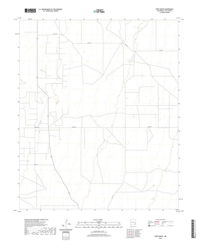 United States Geological Survey Fort Ranch, NM (2020, 24000-Scale) digital map