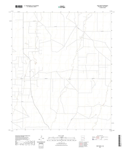 United States Geological Survey Fort Ranch, NM (2023, 24000-Scale) digital map