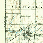 United States Geological Survey Fort Recovery, OH-IN (1915, 62500-Scale) digital map