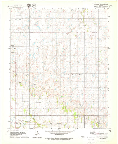 United States Geological Survey Fort Reno NE, OK (1979, 24000-Scale) digital map