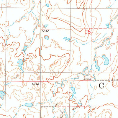 United States Geological Survey Fort Reno NE, OK (1979, 24000-Scale) digital map