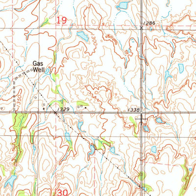 United States Geological Survey Fort Reno NE, OK (1979, 24000-Scale) digital map