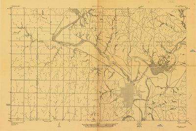 United States Geological Survey Fort Riley, KS (1927, 20000-Scale) digital map