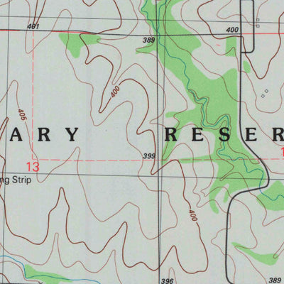 United States Geological Survey Fort Riley NE, KS (1982, 24000-Scale) digital map