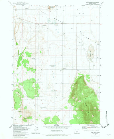 United States Geological Survey Fort Rock, OR (1981, 24000-Scale) digital map