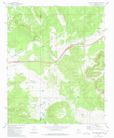 United States Geological Survey Fort Rock Ranch, AZ (1980, 24000-Scale) digital map