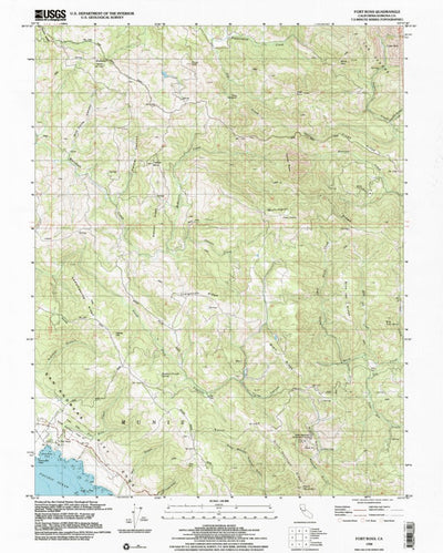 United States Geological Survey Fort Ross, CA (1998, 24000-Scale) digital map