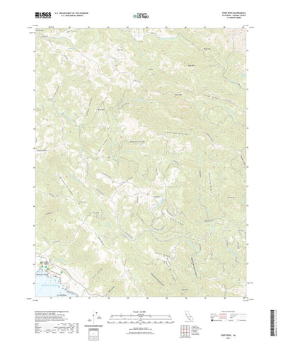 United States Geological Survey Fort Ross, CA (2021, 24000-Scale) digital map