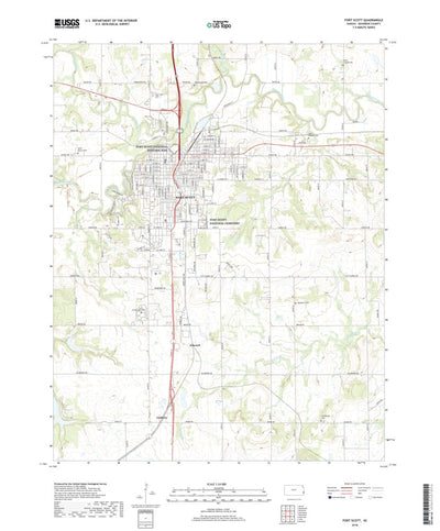 United States Geological Survey Fort Scott, KS (2018, 24000-Scale) digital map
