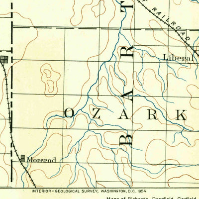United States Geological Survey Fort Scott, KS-MO (1884, 125000-Scale) digital map
