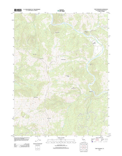 United States Geological Survey Fort Seward, CA (2012, 24000-Scale) digital map