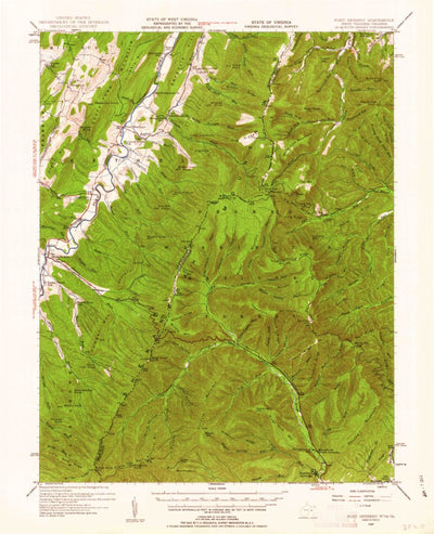 United States Geological Survey Fort Seybert, WV-VA (1947, 62500-Scale) digital map