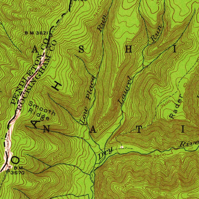 United States Geological Survey Fort Seybert, WV-VA (1947, 62500-Scale) digital map