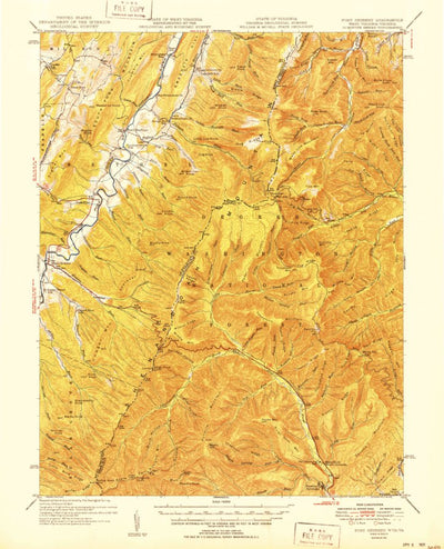 United States Geological Survey Fort Seybert, WV-VA (1951, 62500-Scale) digital map