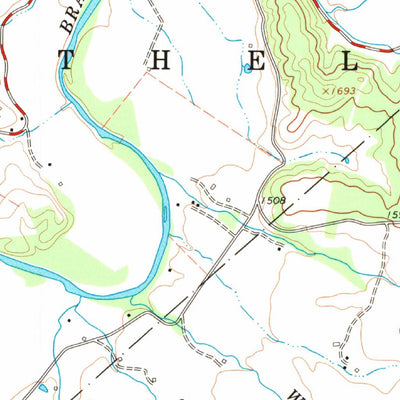 United States Geological Survey Fort Seybert, WV-VA (1969, 24000-Scale) digital map