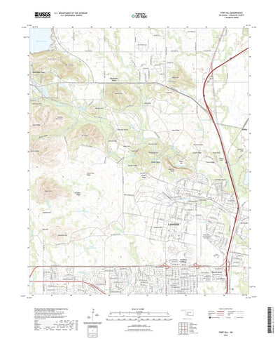 United States Geological Survey Fort Sill, OK (2022, 24000-Scale) digital map