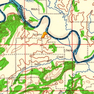 United States Geological Survey Fort Smith, OK-AR (1965, 250000-Scale) digital map