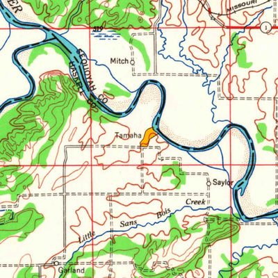 United States Geological Survey Fort Smith, OK-AR (1967, 250000-Scale) digital map