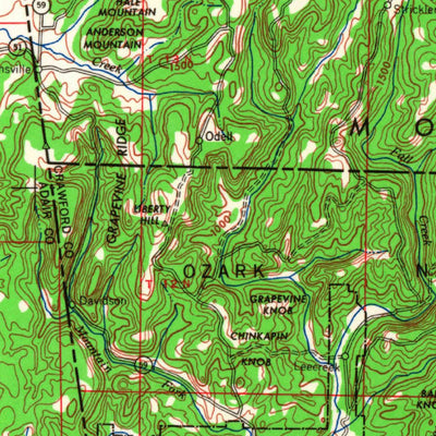 United States Geological Survey Fort Smith, OK-AR (1967, 250000-Scale) digital map