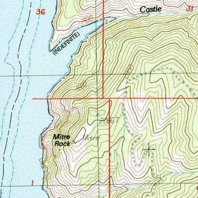 United States Geological Survey Fort Spokane, WA (1985, 24000-Scale) digital map