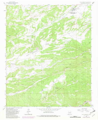 United States Geological Survey Fort Stanton, NM (1963, 24000-Scale) digital map
