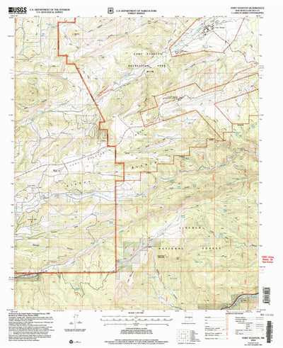 United States Geological Survey Fort Stanton, NM (2004, 24000-Scale) digital map