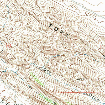 United States Geological Survey Fort Steele, WY (1971, 24000-Scale) digital map