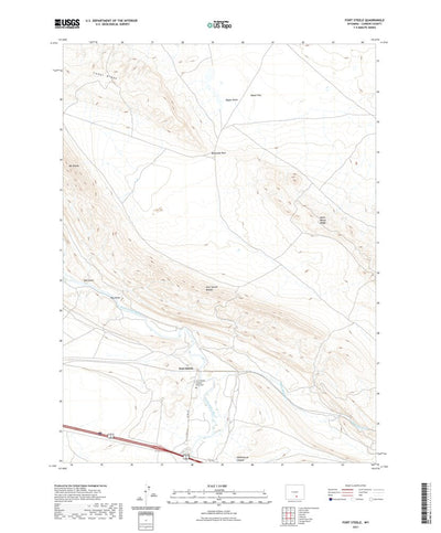 United States Geological Survey Fort Steele, WY (2021, 24000-Scale) digital map
