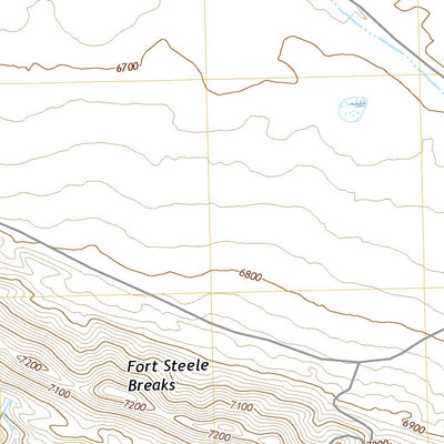 United States Geological Survey Fort Steele, WY (2021, 24000-Scale) digital map
