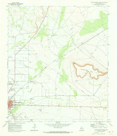 United States Geological Survey Fort Stockton East, TX (1970, 24000-Scale) digital map