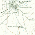 United States Geological Survey Fort Stockton, TX (1921, 62500-Scale) digital map