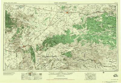 United States Geological Survey Fort Stockton, TX (1958, 250000-Scale) digital map